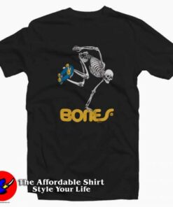 Powell Peralta Skateboard Skeleton Graphic T Shirt Cheap 2