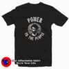Power To The People Black History Icon T-Shirt On Sale