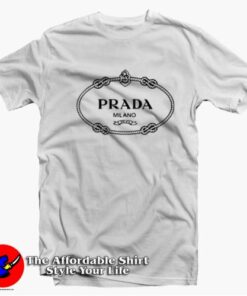 Prada Melano Crew Logo Unisex T-shirt On Sale Prada Melano Crew Logo Unisex T-shirt On Sale
