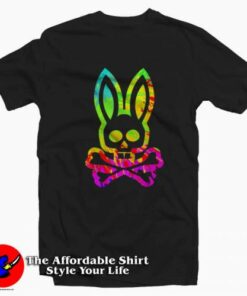 Psychedelic Bunny Psycho Graphic Unisex T Shirt On Sale 2