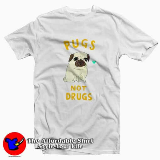 Pugs Not Drugs National Dog Day T-shirt On Sale