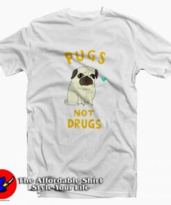 Pugs Not Drugs National Dog Day T shirt On Sale 2