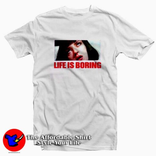 Pulp Fiction Life Is Boring Graphic T-Shirt Cheap