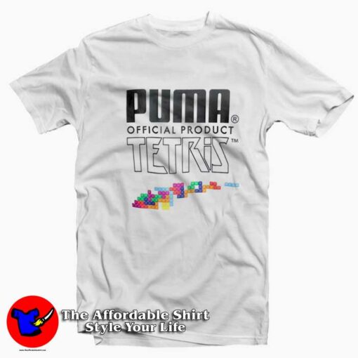 Puma x Tetris Vintage Vidio Game Unisex T-shirt On Sale