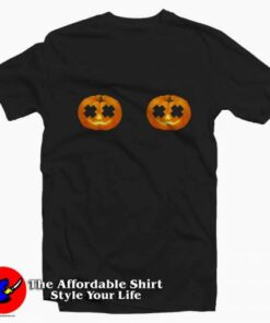 Pumpkin Boobs Funny Halloween Unisex T shirt On Sale 2