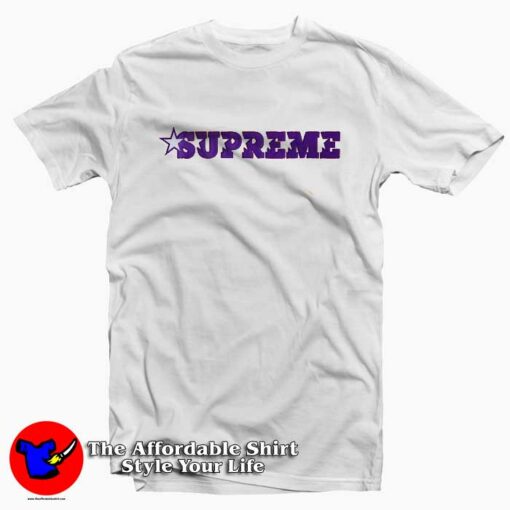 Purple Supreme Star Logo T-Shirt Supreme Collection