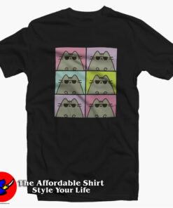 Pusheen the Cat Sunglasses 6 Panels Unisex T-shirt On Sale Pusheen the Cat Sunglasses 6 Panels Unisex T-shirt On Sale