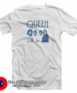 Queen Blue Band Photo & Logo T-Shirt