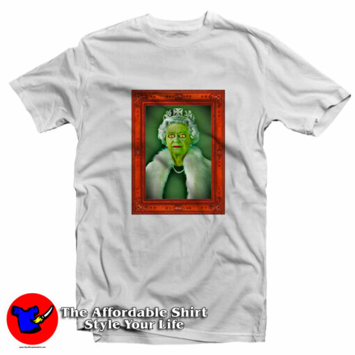 Queen Of Reptiles Elizabeth Mashup Graphic T-Shirt On Sale