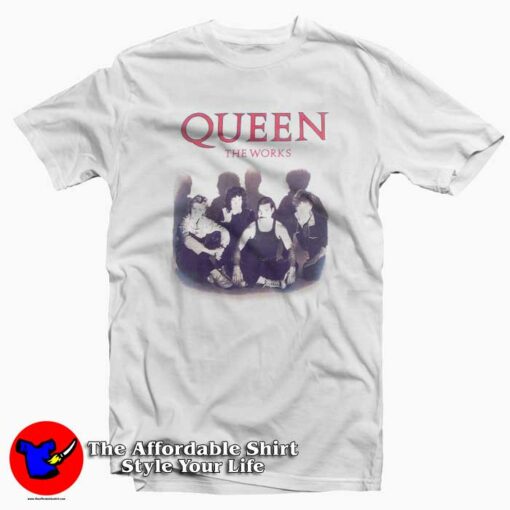 Queen The Works Album Cover Vintage T-Shirt Cheap