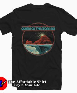 Queens Of The Stone Age Mountain Graphic T Shirt On Sale 1