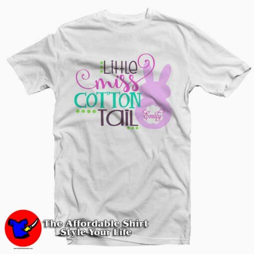 little Miss CottonTaill Emiliy Tshirt For Gift Easter Day