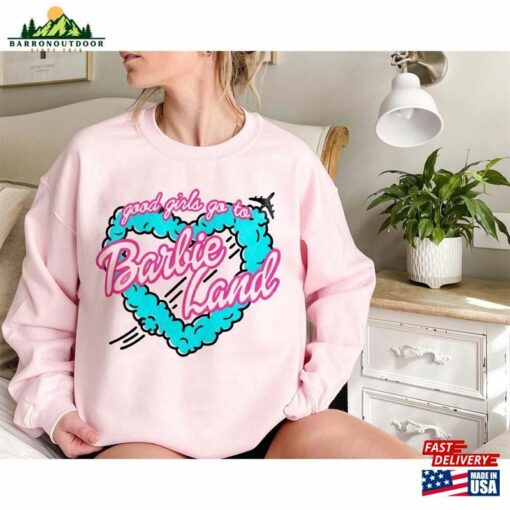 2023 Barbie Movie Shirt Heart Girl Sweatshirt Unisex