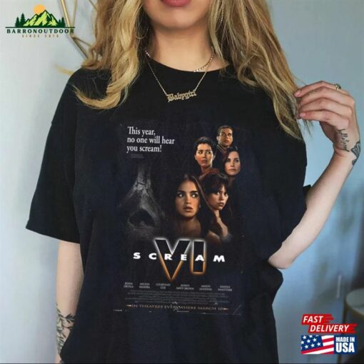 2023 Scream Vi Movie Poster Shirt 6 Classic Unisex