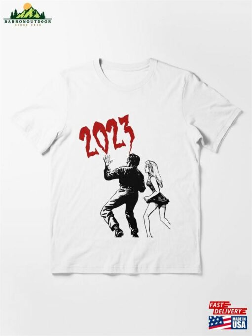 ‘2023 Will Be A Good Year’horror Retro Design For T-Shirts Mugs Classic Sweatshirt