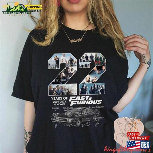 22 Year Of Fast And Furious Anniversary Shirt X 2023 Movie Dom Toretto Hoodie Sweatshirt