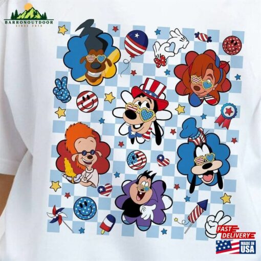 4Th Of July Goofy Movie Checkered Shirt Sweatshirt Hoodie