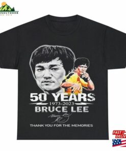 50 Years 1973 – 2023 Bruce Lee Thank You For The Memories Signature Shirt Sweatshirt Hoodie Classic