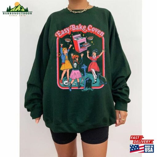 90S Horror Movie Vintage Easy Bake Halloween Sweatshirt Coven Retro Part 2023 Witchcraft Hoodie Crewneck Classic