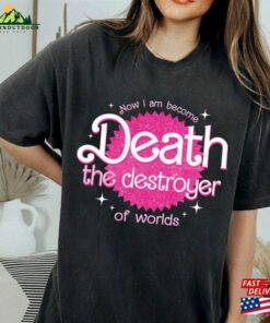 90S Vintage Barbenheimer Tee Destroyer Of Worlds Shirt Oppenheimer Sweatshirt Unisex