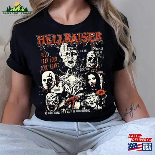 90S Vintage Hellraiser Halloween 2023 Shirt Scary Movies Tee Horror Movie Merch Sweatshirt T-Shirt