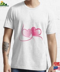 A Heart Couple Loving Design Essential T-Shirt Unisex A Heart Couple Loving Design Essential T-Shirt Unisex