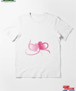A Heart Couple Loving Design Essential T-Shirt Unisex A Heart Couple Loving Design Essential T-Shirt Unisex