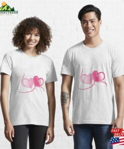 A Heart Couple Loving Design Essential T-Shirt Unisex 2 A Heart Couple Loving Design Essential T Shirt Unisex 3