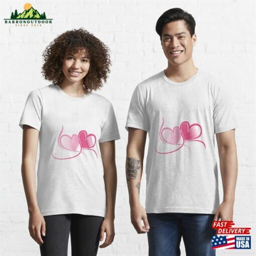 A Heart Couple Loving Design Essential T-Shirt Unisex
