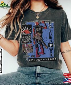 Across The Spider Verse 2023 Shirt 90S Y2k Merch Vintage Miles Morales Movie Super Hero Woman Comic Graphic Tee V7 L106mu Unisex Sweatshirt