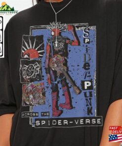 Across The Spider Verse 2023 Shirt 90S Y2k Merch Vintage Miles Morales Movie Super Hero Woman Comic Graphic Tee V7 L106mu Unisex Sweatshirt 3