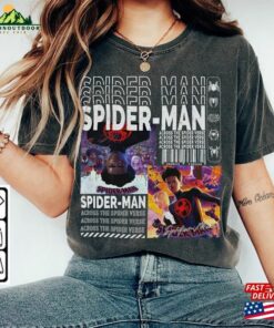 Across The Spider Verse 2023 Shirt 90S Y2k Merch Vintage Miles Morales Movie Super Hero Woman Graphic Tee V2 L106mu T-Shirt Unisex