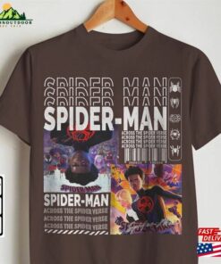 Across The Spider Verse 2023 Shirt 90S Y2k Merch Vintage Miles Morales Movie Super Hero Woman Graphic Tee V2 L106mu T Shirt Unisex 4