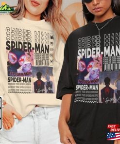 Across The Spider Verse 2023 Shirt 90S Y2k Merch Vintage Miles Morales Movie Super Hero Woman Graphic Tee V6 L106mu Classic Sweatshirt