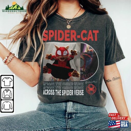 Across The Spider Verse 2023 Shirt 90S Y2k Merch Vintage Miles Morales Movie Super Hero Woman Tee L106mu T-Shirt Hoodie