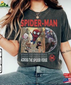 Across The Spider Verse 2023 Shirt 90S Y2k Merch Vintage Miles Morales Movie Super Hero Woman Tee V3 L106mu Sweatshirt Unisex