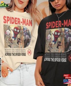 Across The Spider Verse 2023 Shirt 90S Y2k Merch Vintage Miles Morales Movie Super Hero Woman Tee V3 L106mu Sweatshirt Unisex