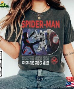 Across The Spider Verse 2023 Shirt 90S Y2k Merch Vintage Miles Morales Movie Super Hero Woman Tee V4 L106mu Unisex Hoodie