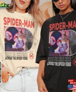 Across The Spider Verse 2023 Shirt 90S Y2k Merch Vintage Miles Morales Movie Super Hero Woman Tee V6 L106mu Unisex Sweatshirt