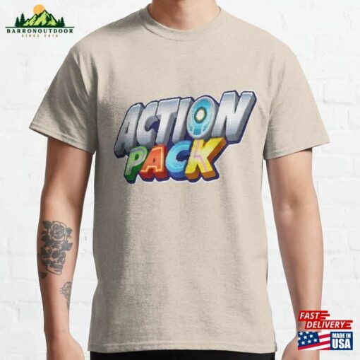 Action Pack Logo Funny Cartoon Gift For Kids Classic T-Shirt Hoodie Sweatshirt