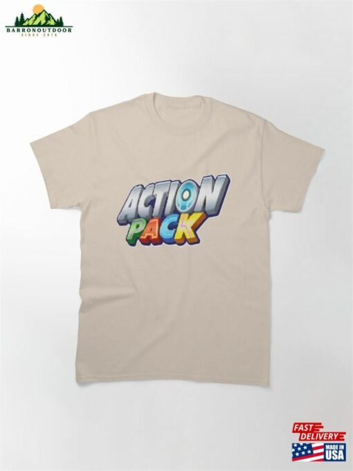 Action Pack Logo Funny Cartoon Gift For Kids Classic T-Shirt Hoodie Sweatshirt