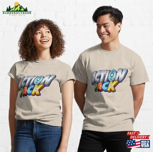 Action Pack Logo Funny Cartoon Gift For Kids Classic T-Shirt Unisex Sweatshirt