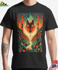 Adorable Lion Face In The Enchanted Forest Classic T-Shirt Hoodie Unisex