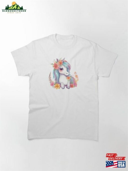 Adorable Pastel Unicorn Classic T-Shirt Sweatshirt Unisex