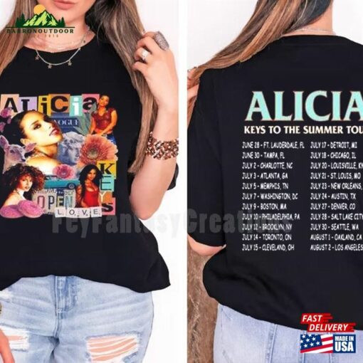 Alicia Keys World Tour 2023 T-Shirt Summer Merch Fan Gift T Sweatshirt Hoodie