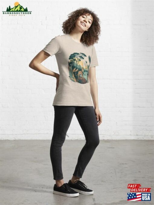 An Old Lion King In The Middle Of A Wide Jungle T-Shirt Unisex