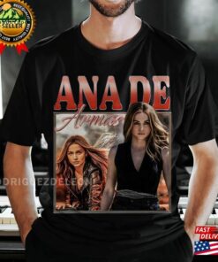 Ana De Armas Vintage Washed T-Shirt Actor Homage Graphic Unisex T Shirt Bootleg Retro 90 Sweatshirt