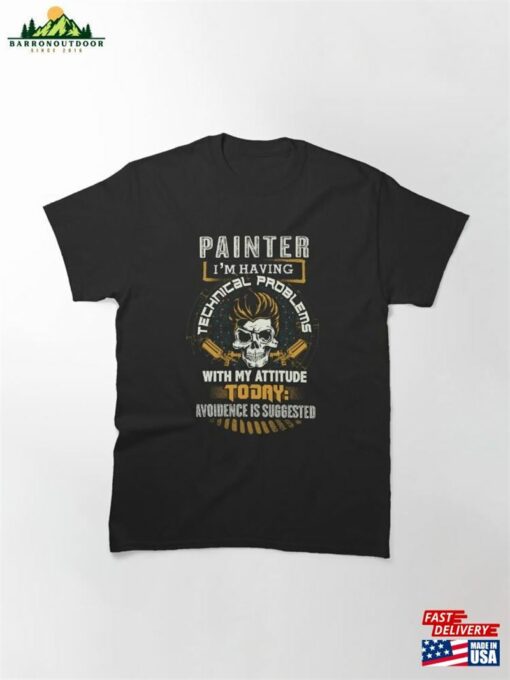 Angry Painter Graphic Classic T-Shirt Hoodie