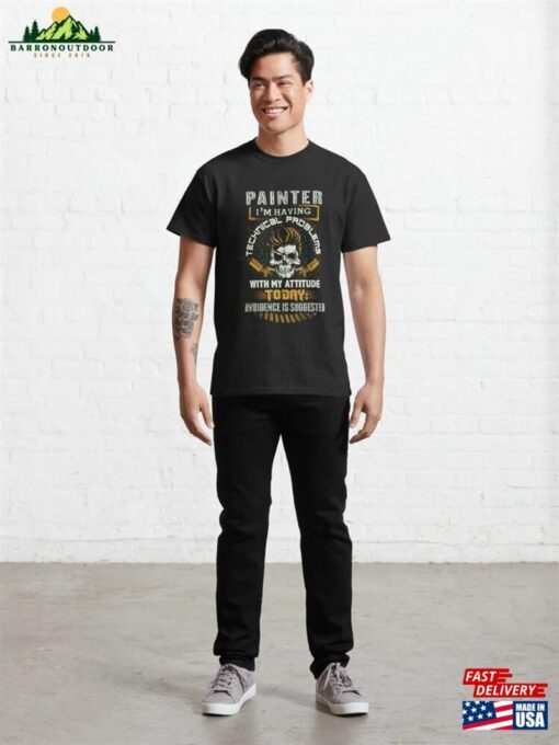 Angry Painter Graphic Classic T-Shirt Hoodie