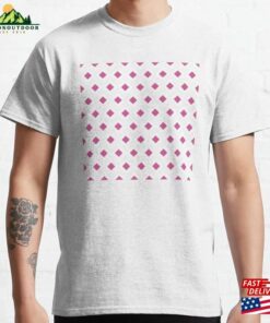 Angular Edged Zigzag Strips Of Pink Diamond Shapes Classic T-Shirt Unisex Hoodie Angular Edged Zigzag Strips Of Pink Diamond Shapes Classic T-Shirt Unisex Hoodie